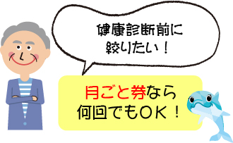 月ごと券なら何回でもOK